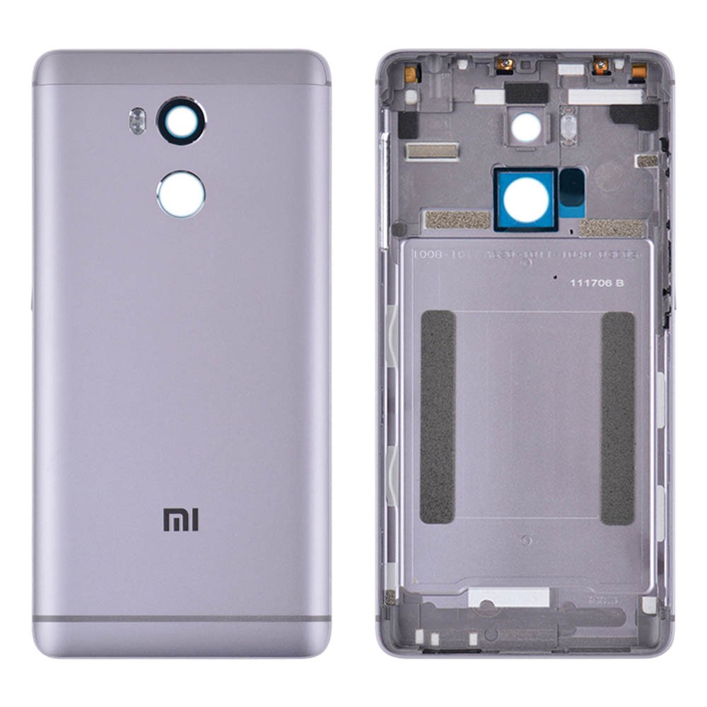 Задня кришка для Xiaomi Redmi 4 Pro, колір сірий, оригінал фото 1