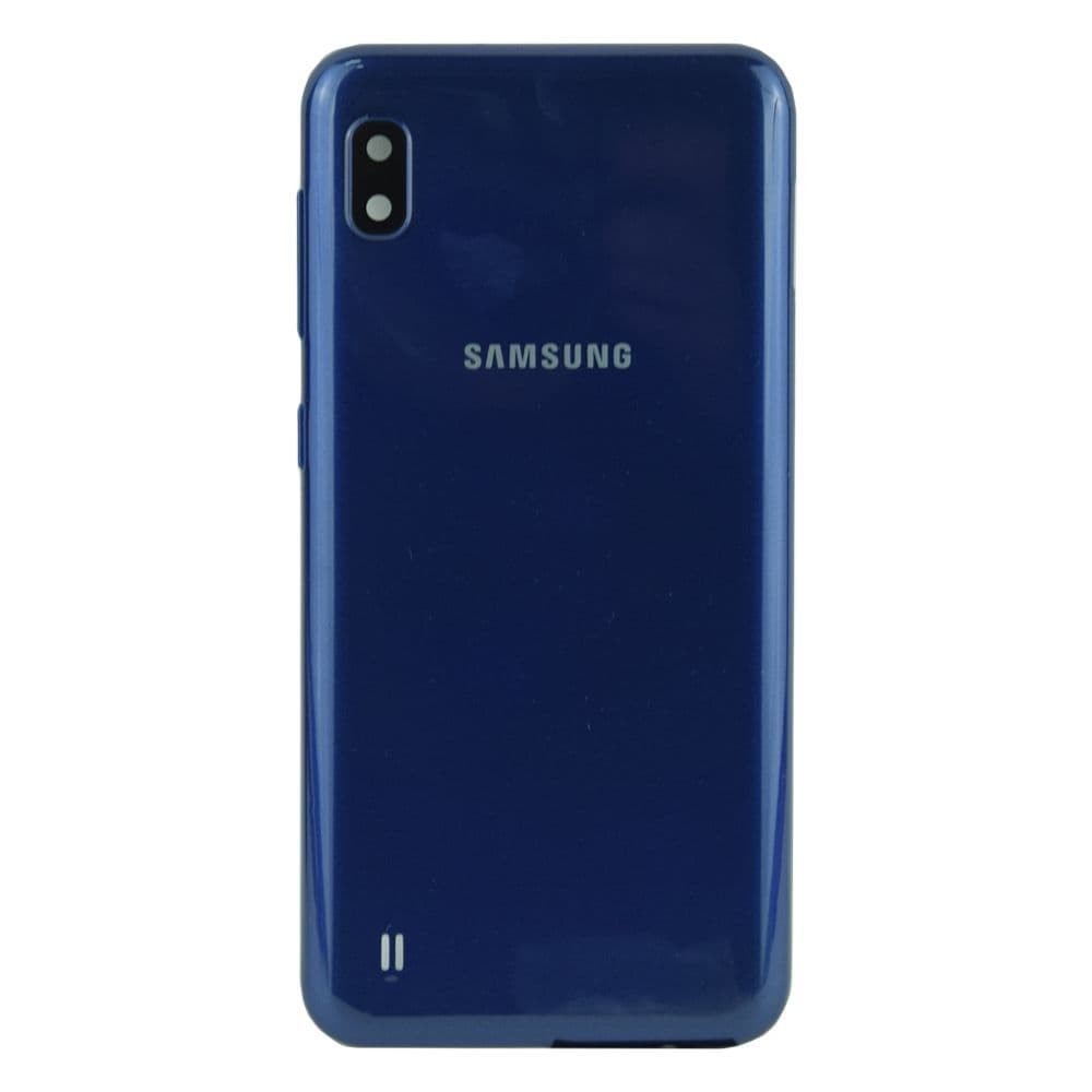 Задняя крышка для Samsung A105 Galaxy A10 2019, со стеклом камеры, цвет синий фото 1