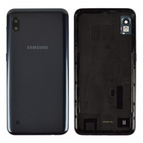 Задняя крышка для Samsung A105 Galaxy A10 2019, без стекла камеры,  цвет черный