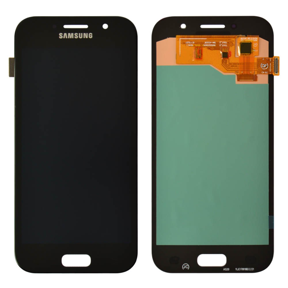 Дисплей для Samsung A520F /DS Galaxy A5 (2017) с тачскрином в сборе, цвет черный, OLED, уценка фото 1