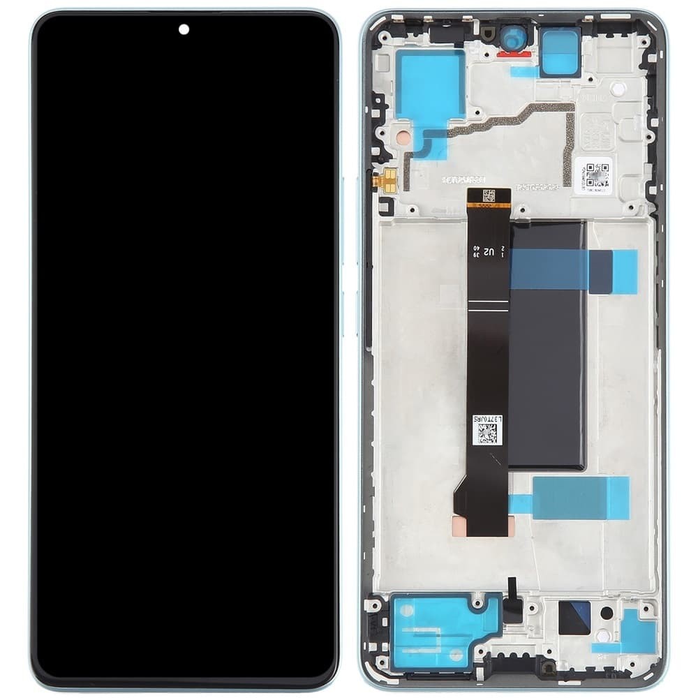 Дисплей для Xiaomi Redmi Note 13 Pro 5G/ Poco X6 5G, з тачскріном і рамкою, чорний, IPS фото 1