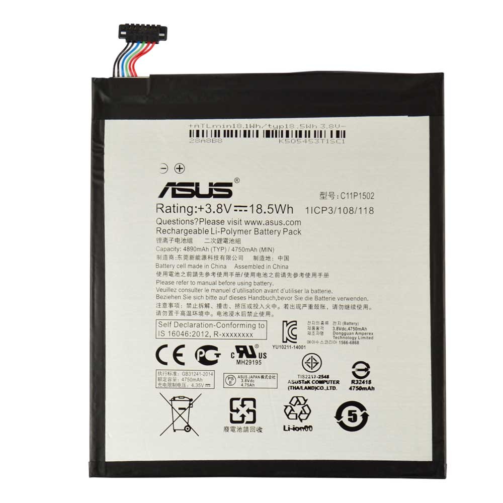 Аккумулятор C11P1502 для Asus ZenPad 10 Z300C/Z300CG/Z300CL/Z300CNL/Z300M, 4750mAh фото 1