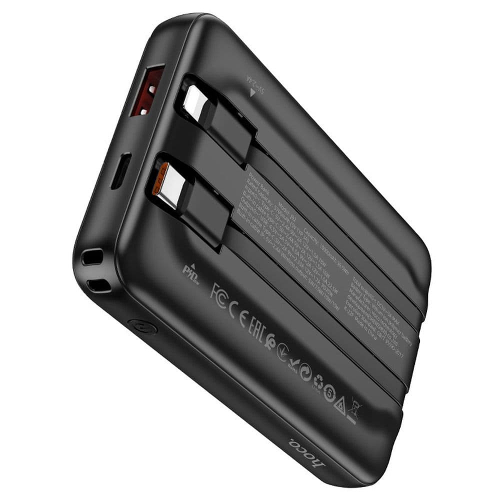 Павербанк HOCO J92 22.5W 10000 mAh, цвет черный фото 3