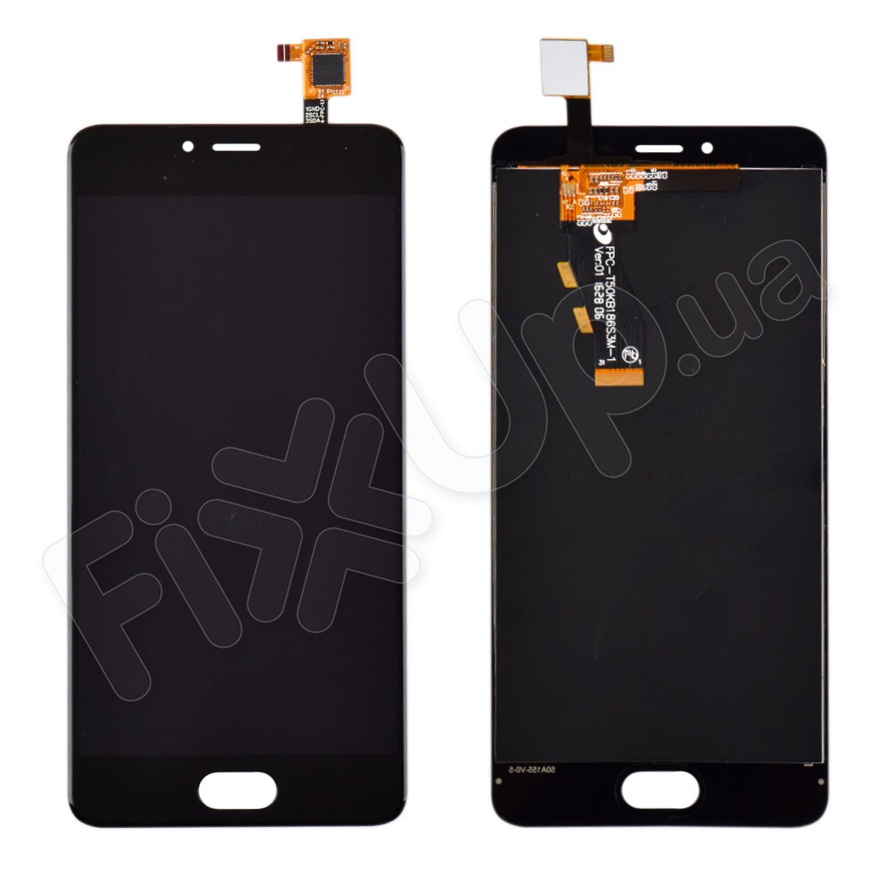 Дисплей Meizu M3s с тачскрином в сборе, цвет черный, Original, уценка фото 2