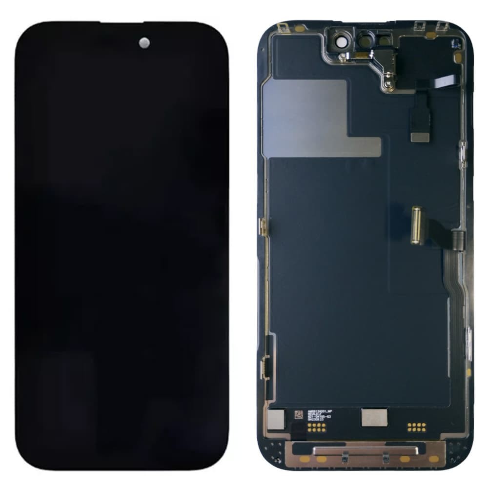 Дисплей для iPhone 14 Pro, с тачскрином в сборе, цвет черный, оригинал с разбора фото 1