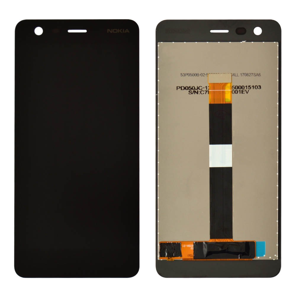 Дисплей для Nokia 2 Dual Sim TA-1007/TA-1029/TA-1035 с тачскрином в сборе, цвет черный фото 1