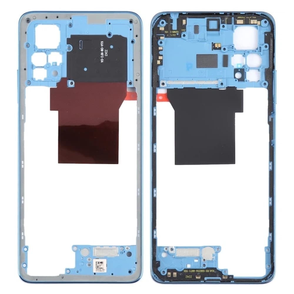 Рамка (середня частина корпусу) для Xiaomi Redmi Note 12 Pro 4G, колір синій фото 1