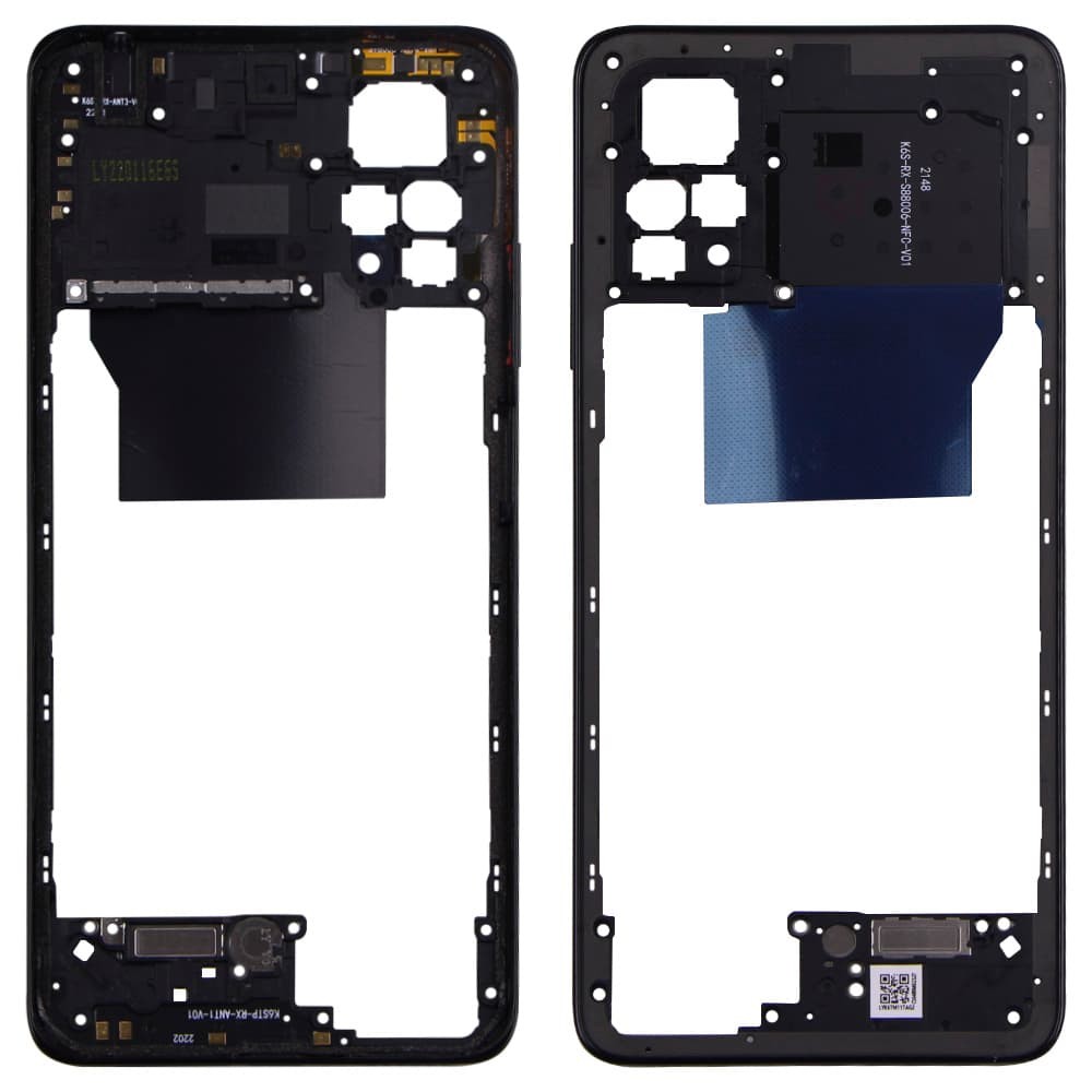 Рамка (средняя часть корпуса) для Xiaomi Redmi Note 12 Pro 4G, цвет черный фото 1