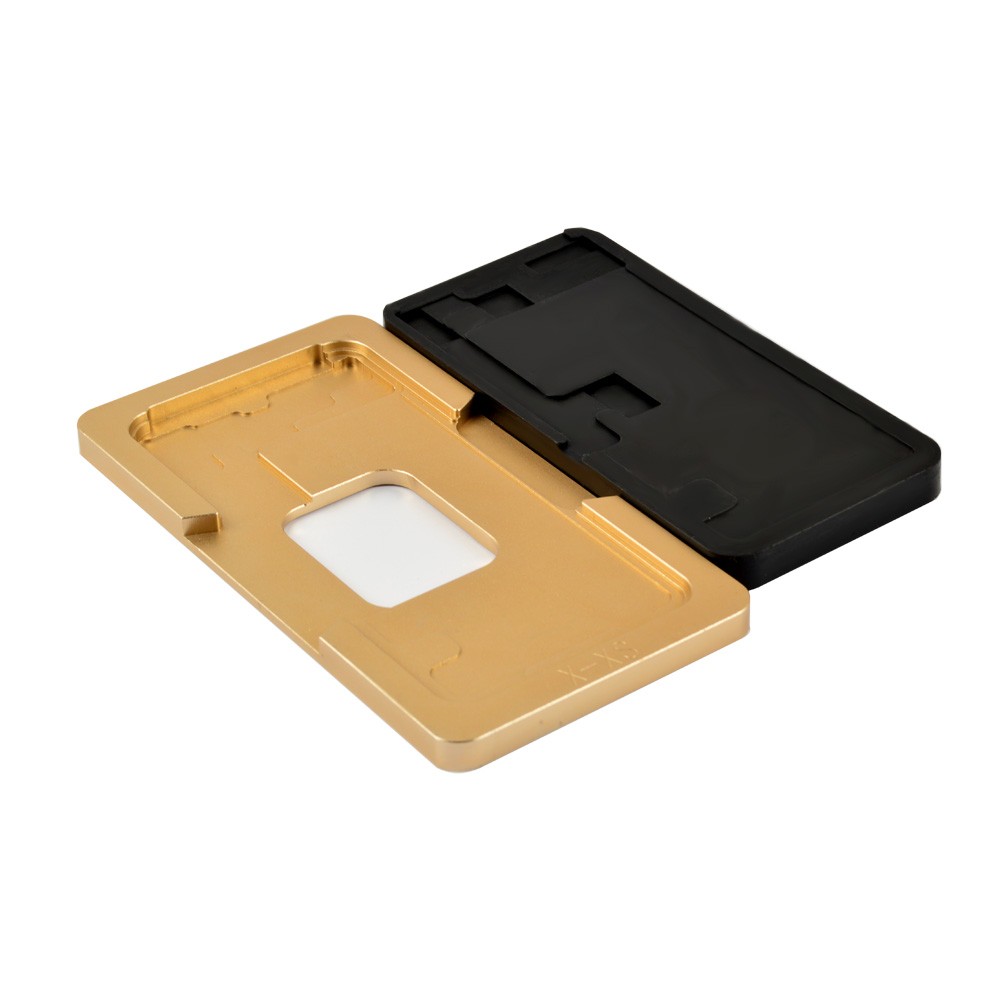 Форма для склеювання модуля iPhone XS (5.8), для скла з рамкою, металева з килимком фото 1