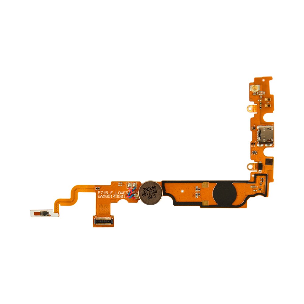 Шлейф LG P715 Optimus L7 II з роз'ємом зарядки, мікрофоном, вібро фото 2