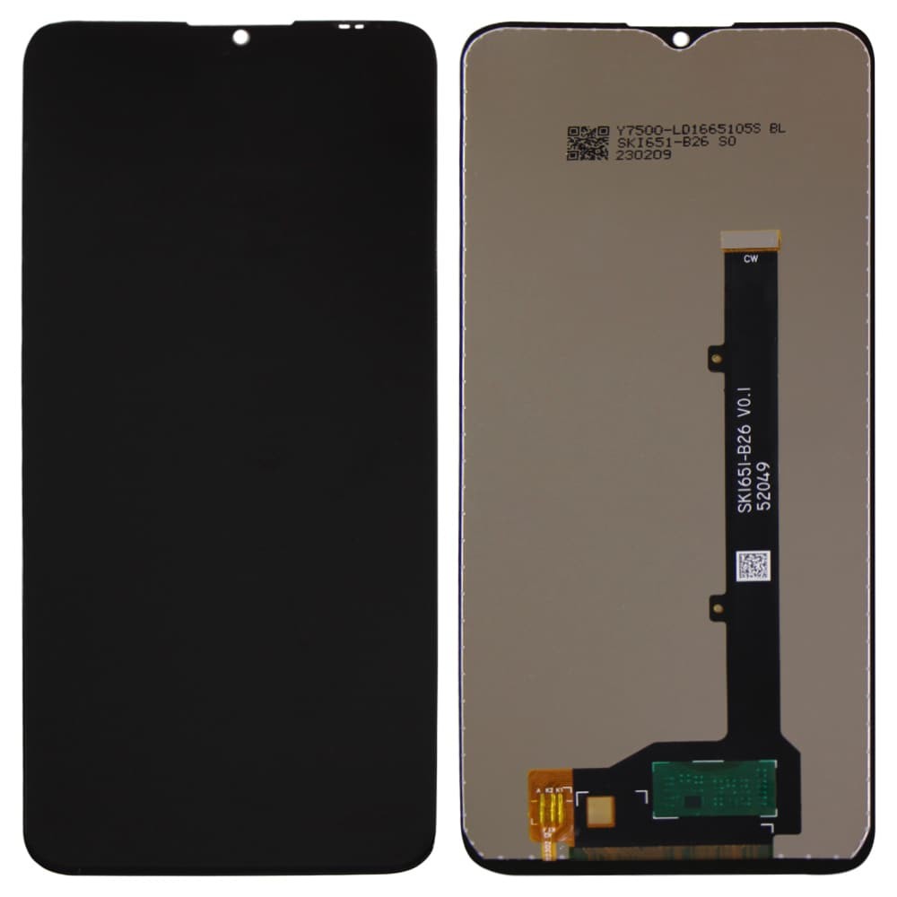 Дисплей для ZTE Blade A51, A71 (A7030) з тачскріном в зборі, колір чорний, оригінал Китай фото 1