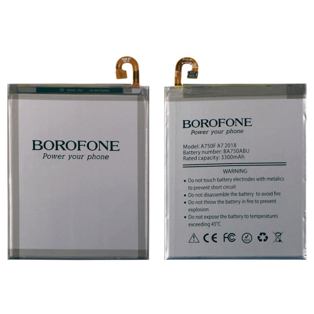 Аккумулятор EB-BA750ABU для Samsung EB-BA750ABU A750F Galaxy A7 2018, A105 Galaxy A10, M105 Galaxy A10, M105 Galaxy M10, Borofone фото 1