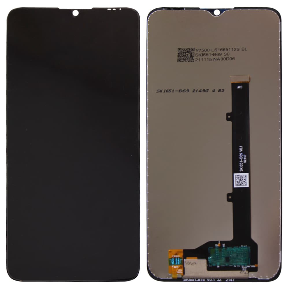Дисплей для ZTE Blade A51, A71 (A7030) с тачскрином в сборе, цвет черный, оригинал, уценка фото 1