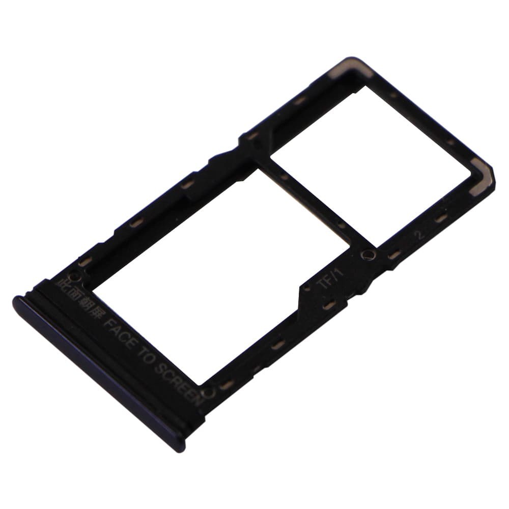Держатель сим карты для Xiaomi Mi A3, цвет черный фото 1