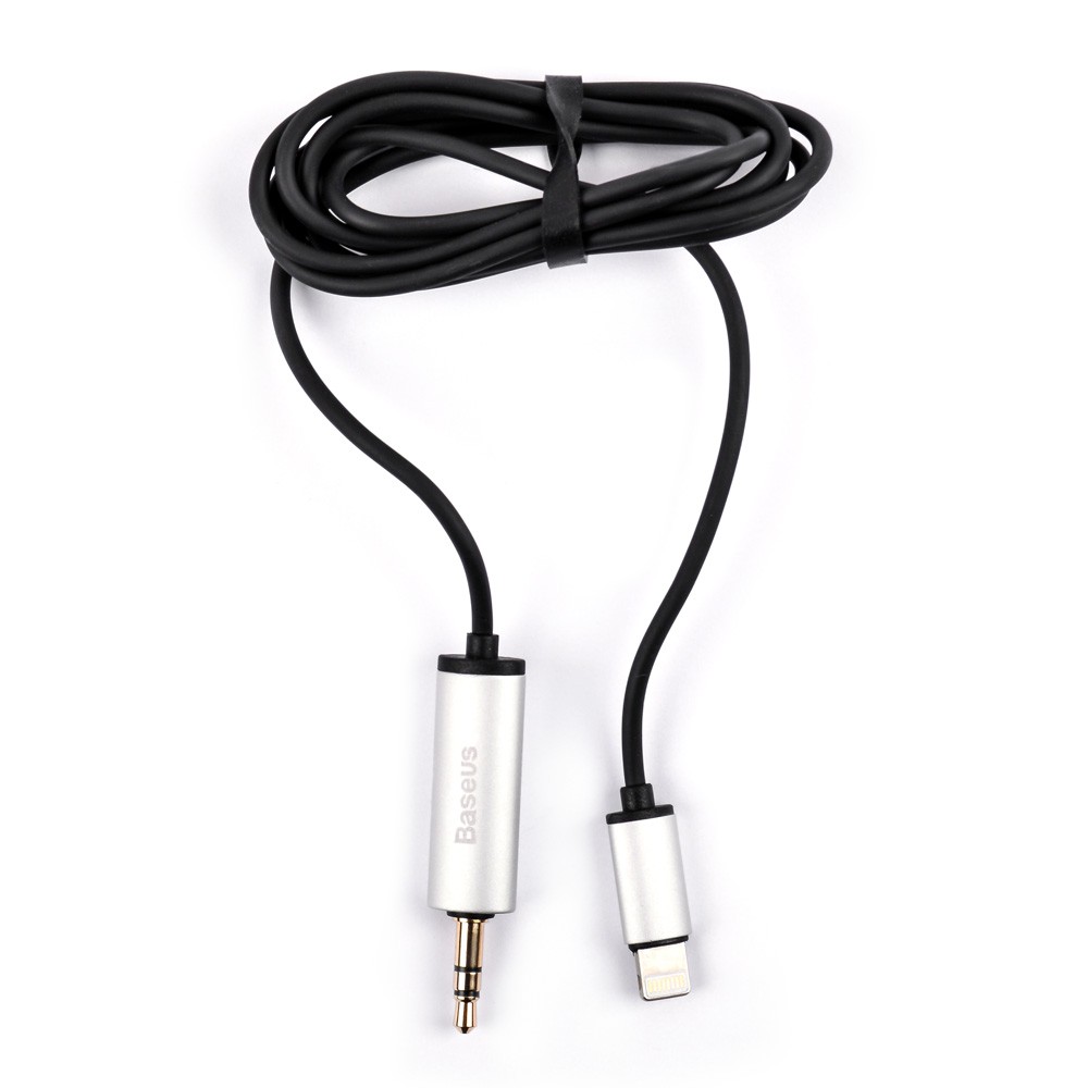 Аудио кабель Baseus для iPhone 7, цвет серебро, в упаковке фото 1