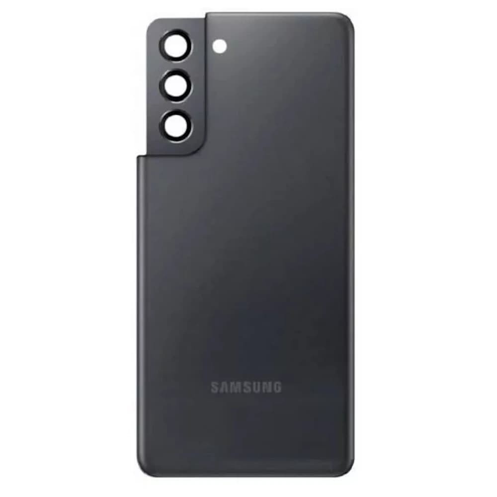 Задняя крышка для Samsung G991 Galaxy S21 2021, со стеклом камеры, цвет серый фото 1