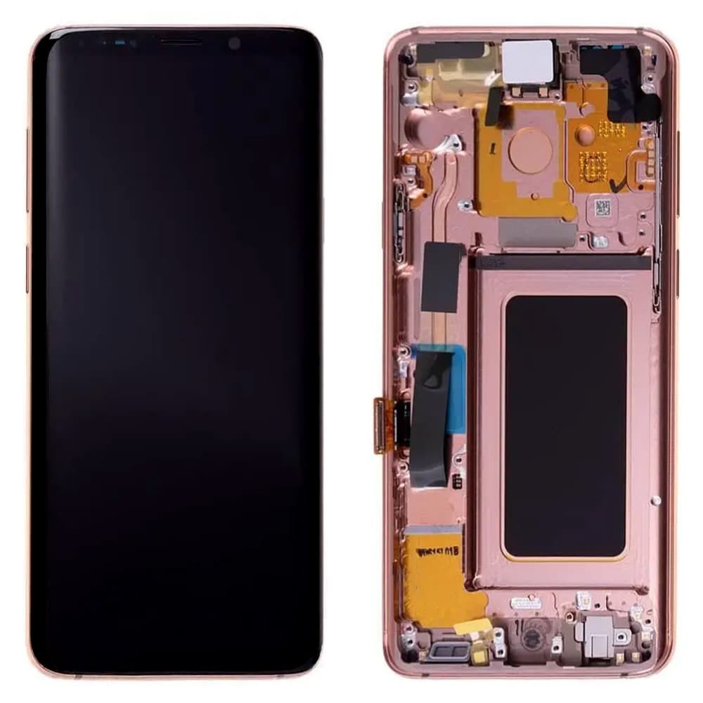 Дисплей для Samsung G965F Galaxy S9 Plus 2018 (GH97-21691E) з тачскріном і рамкою в зборі, колір золотий, сервісний оригінал фото 1