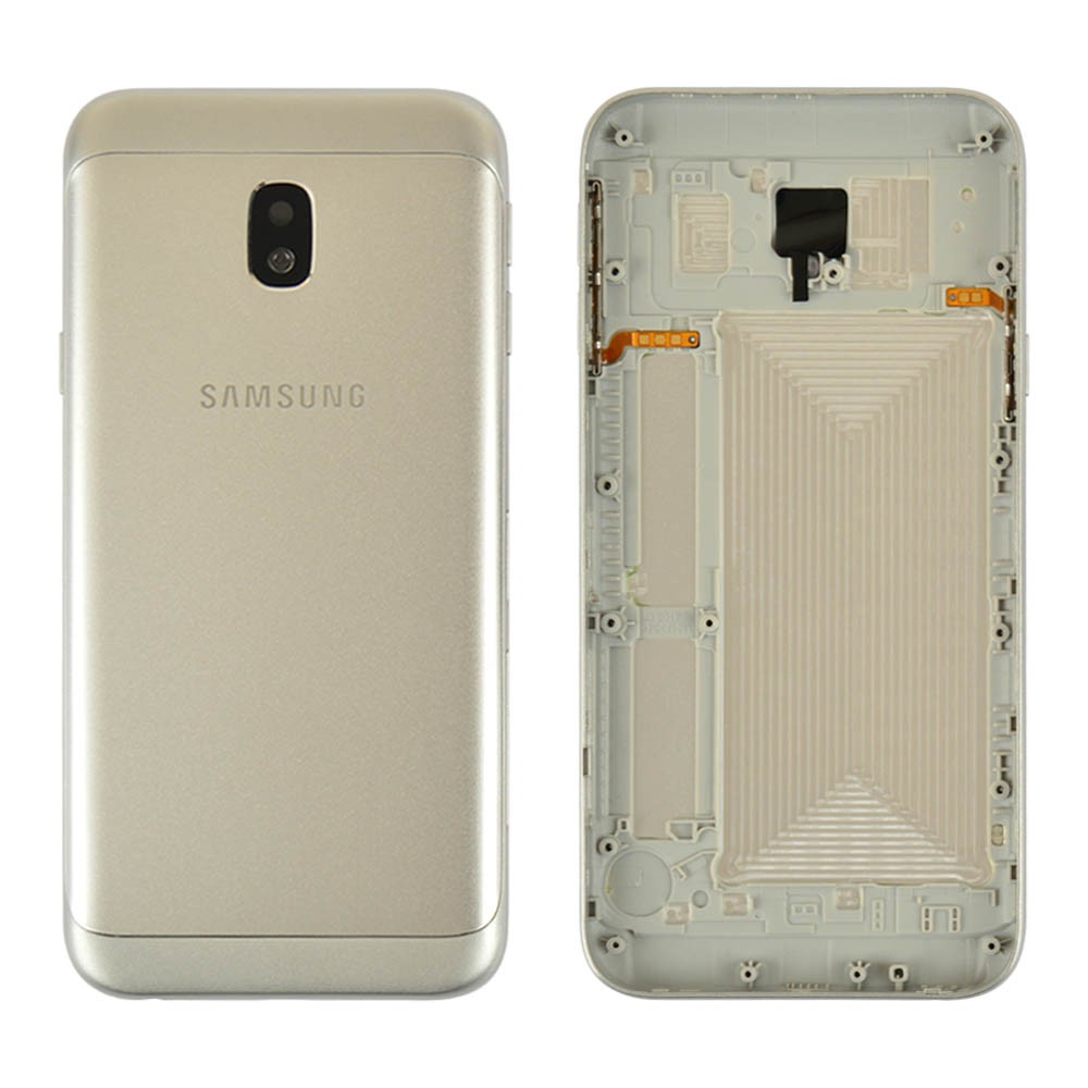 Задняя крышка для Samsung J330F Galaxy J3 (2017), цвет серебро, оригинал фото 1