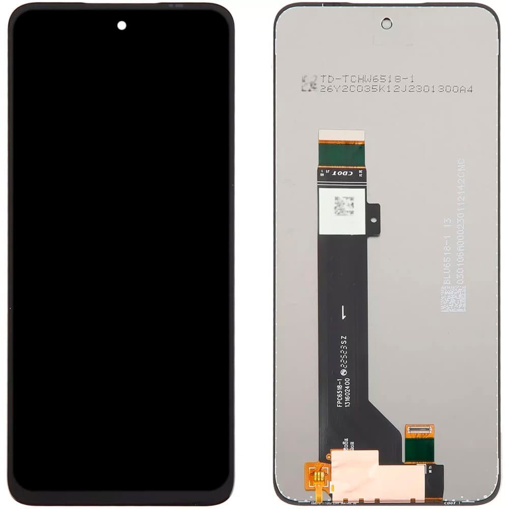 Дисплей для Motorola Moto G53 XT2335, с тачскрином в сборе, цвет черный фото 1