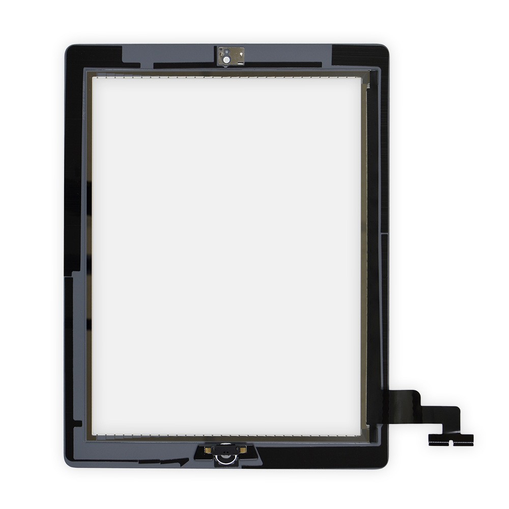Тачскрин iPad 2, со стеклом и кнопкой, цвет белый, оригинал фото 1