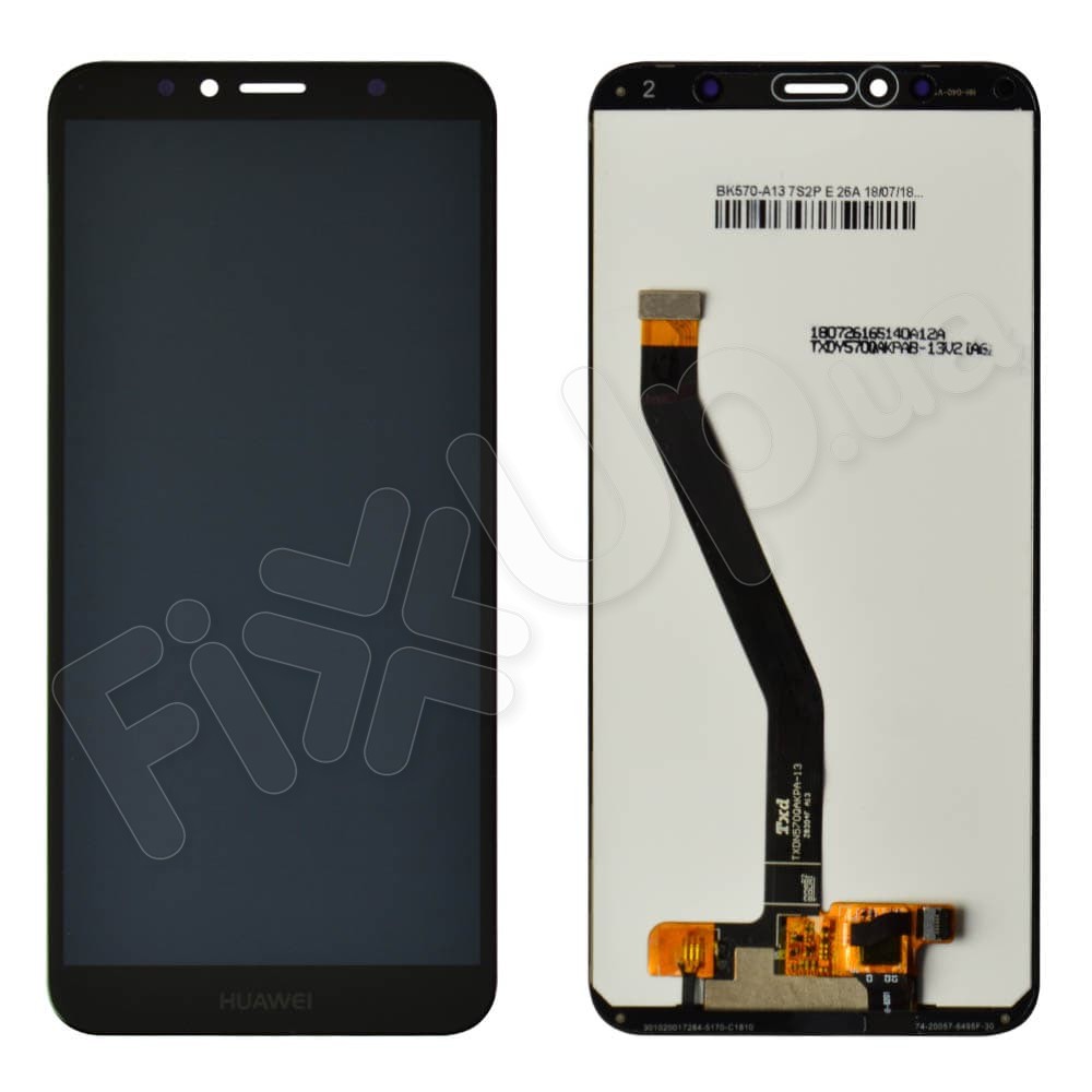 Дисплей для Huawei Honor 7A Pro, Honor 7C, Y6 2018, Y6 Prime 2018 (AUM-L29/AUM-L41/ATU-L21/ATU-L31) з тачскрином у зборі, колір чорний, оригінал із заміненим склом, уцінка фото 1