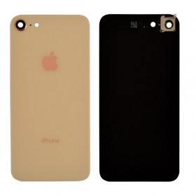 Задняя крышка iPhone 8, со стеклом камеры, китай,  цвет золотой