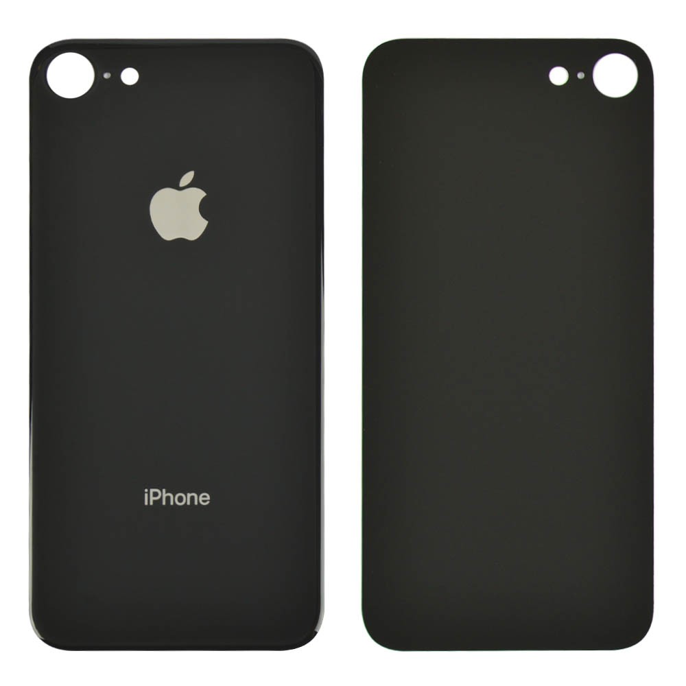 Задняя крышка для iPhone 8, цвет space grey, с большим отверстием под камеру фото 1