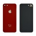 Задня кришка для iPhone 8 (4.7) зі склом камери, колір червоний миниатюра 1