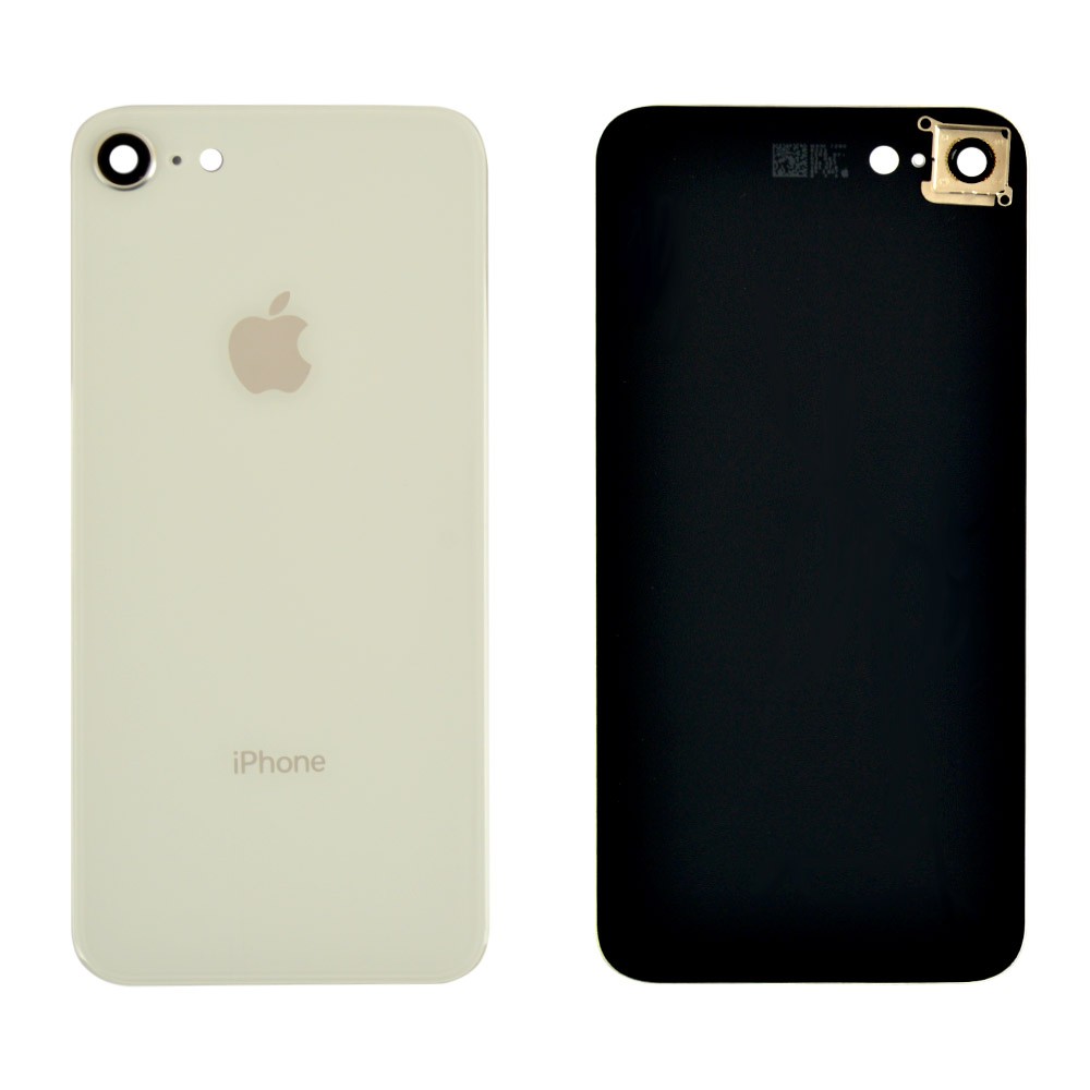 Задняя крышка для iPhone 8 со стеклом камеры, цвет серебро фото 1