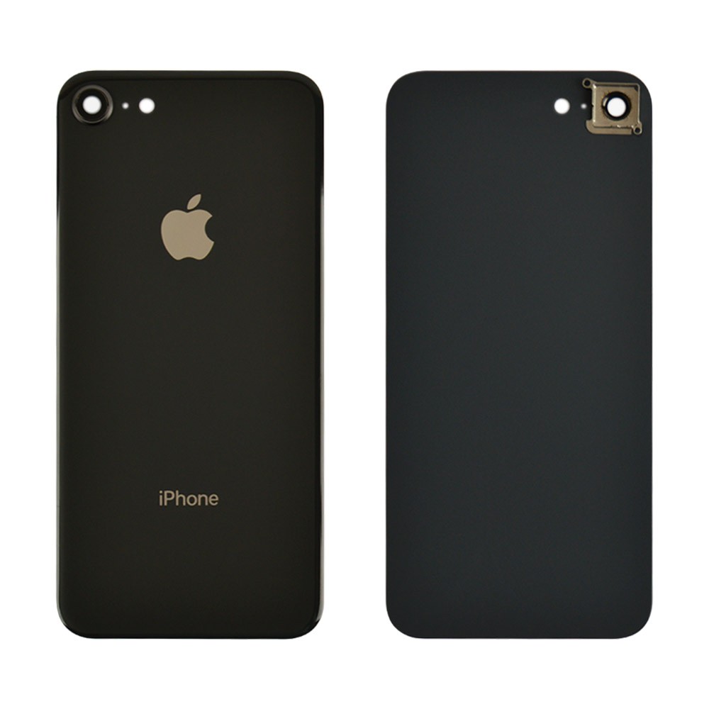 Back Cover iPhone 8 (4.7) (space gray) with camera lens фото 1 Задняя крышка для iPhone 8 (4.7) с стеклом камеры, цвет space gray фото 1