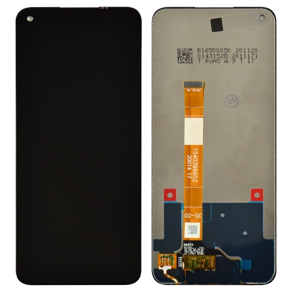 Дисплей для Oppo A52, A72, A92 з тачскрином у зборі, колір чорний, уцінка фото 1