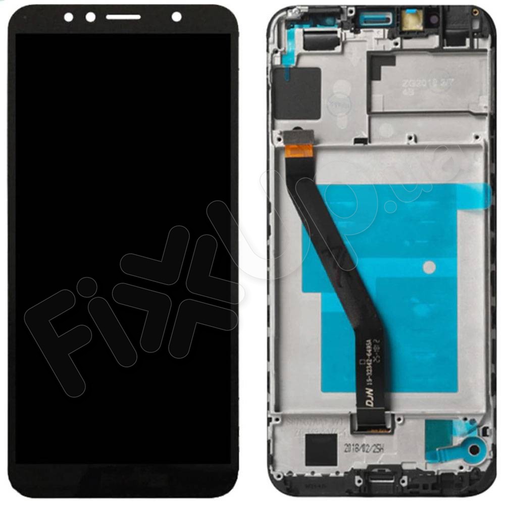 Дисплей для Huawei Honor 7A Pro, Honor 7C, Y6 2018, Y6 Prime 2018 (AUM-L29/AUM-L41/ATU-L21/ATU-L31) з тачскрином та рамкою у зборі, колір чорний фото 1