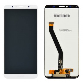 Дисплей для Huawei Honor 7A Pro, 7C, Y6 2018, Y6 Prime 2018 (AUM-L29/AUM-L41/ATU-L21/ATU-L31) с тачскрином в сборе, без рамки, без батареи,  цвет белый, оригинал замененное стекло