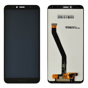 Дисплей для Huawei Honor 7A Pro, 7C, Y6 2018, Y6 Prime 2018 (AUM-L29/AUM-L41/ATU-L21/ATU-L31) с тачскрином в сборе, без батареи, оригинал замененное стекло,  цвет черный, без рамки