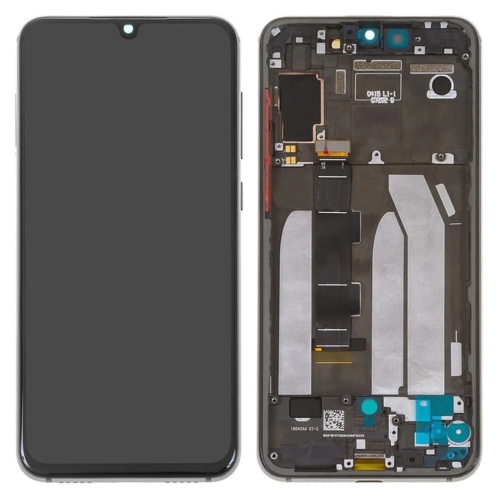 Дисплей для Xiaomi Mi9SE з тачскріном і рамкою, чорний, IPS фото 1