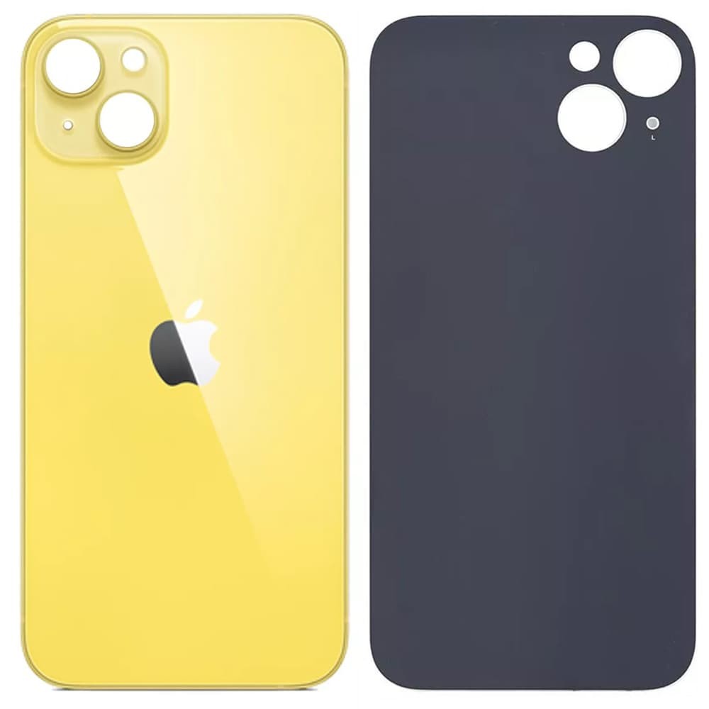 Back Cover iPhone 14 Plus (yellow) big hole фото 1 Задня кришка для iPhone 14 Plus, колір жовтий, з великим отвором під камеру фото 1