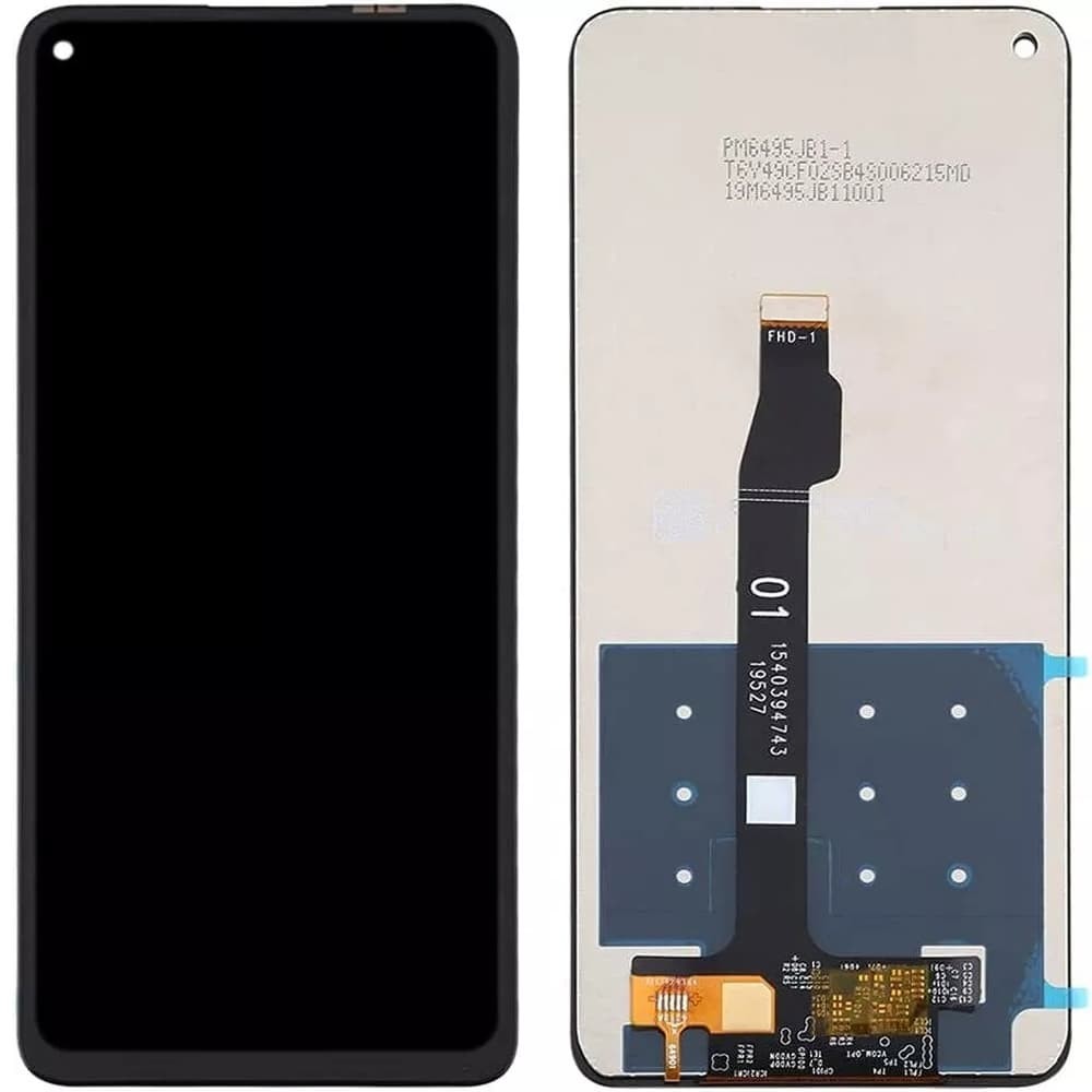 Дисплей для Huawei P40 Lite 5G/Honor 30S/Nova 7 SE, з тачскріном, чорний фото 1