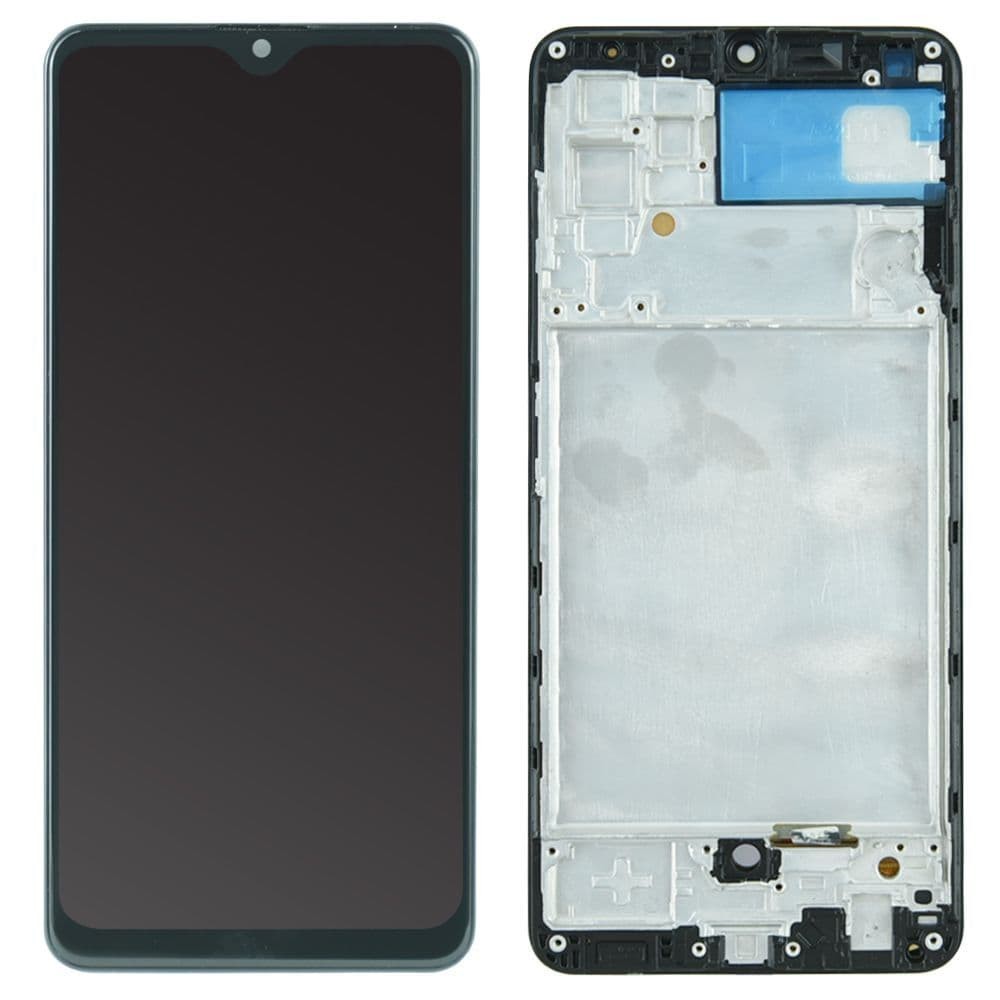 Дисплей для Samsung A325F /DS Galaxy A32 2021 с тачскрином и рамкой в сборе, цвет черный, IPS фото 1