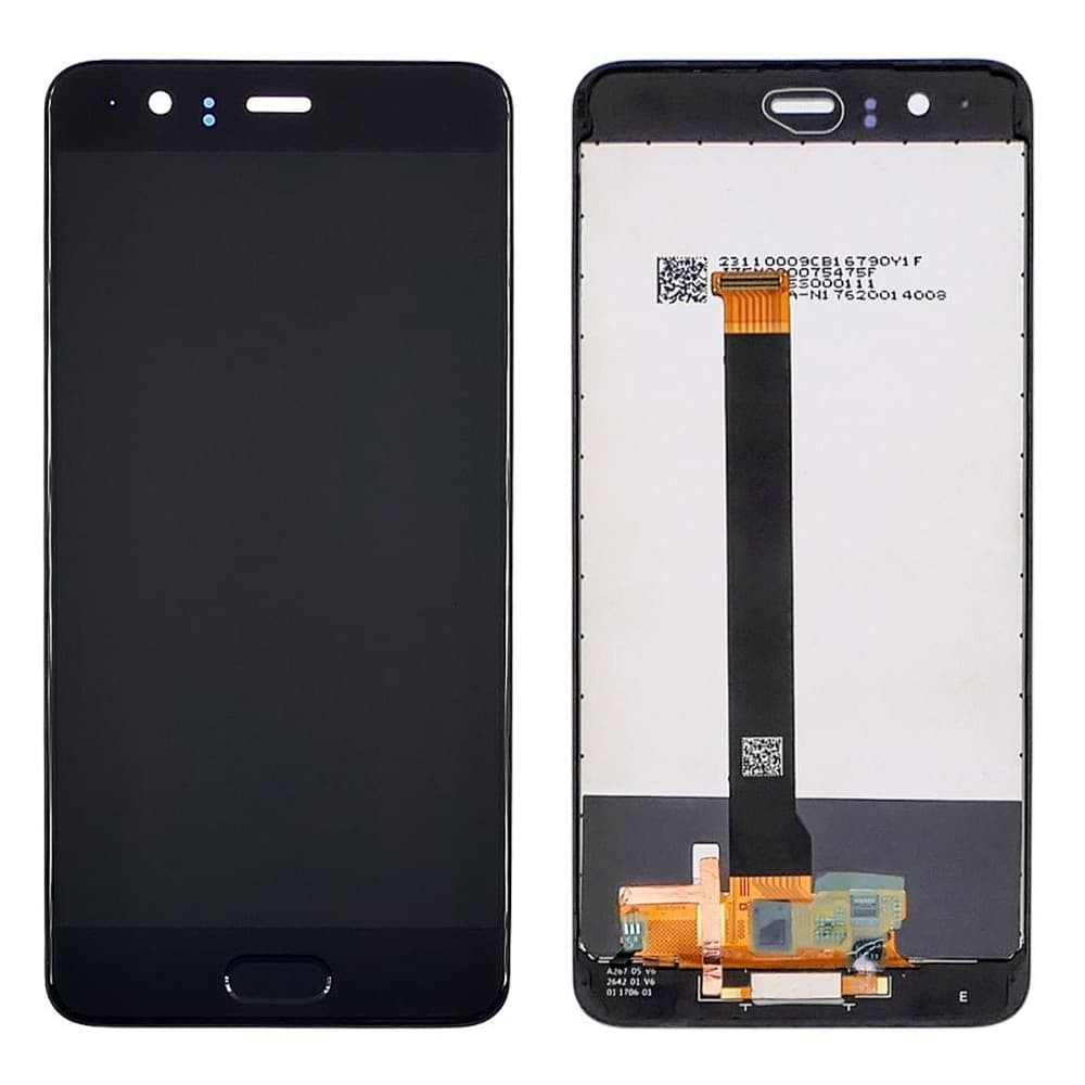 Дисплей для Huawei P10 Plus (VKY-L09, VKY-L29) с тачскрином и рамкой в сборе, цвет черный фото 1
