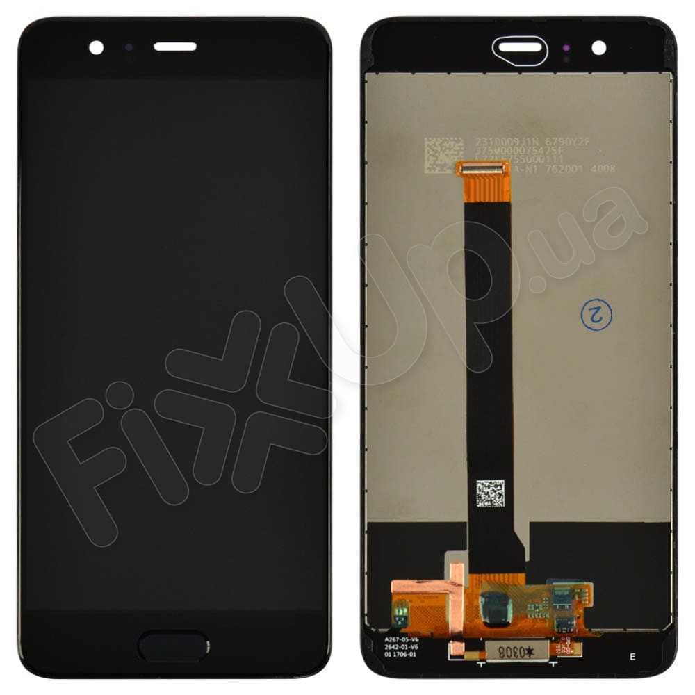 Дисплей для Huawei P10 Plus (VKY-L09, VKY-L29) с тачскрином и сканером отпечатка, цвет черный фото 1