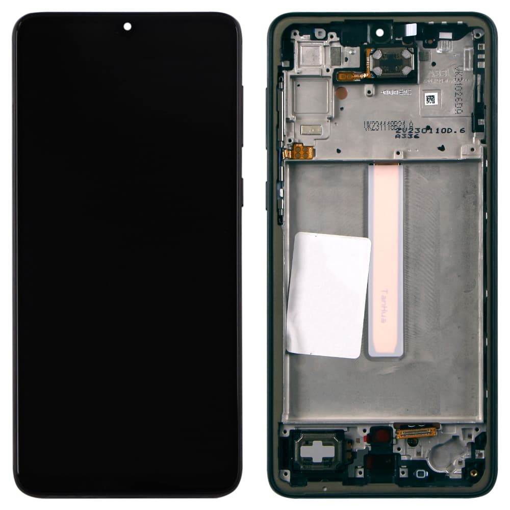 Дисплей для Samsung A336F/DS Galaxy A33 2022 (GH82-28143A), с тачскрином и рамкой в сборе, цвет черный, сервисный оригинал фото 1