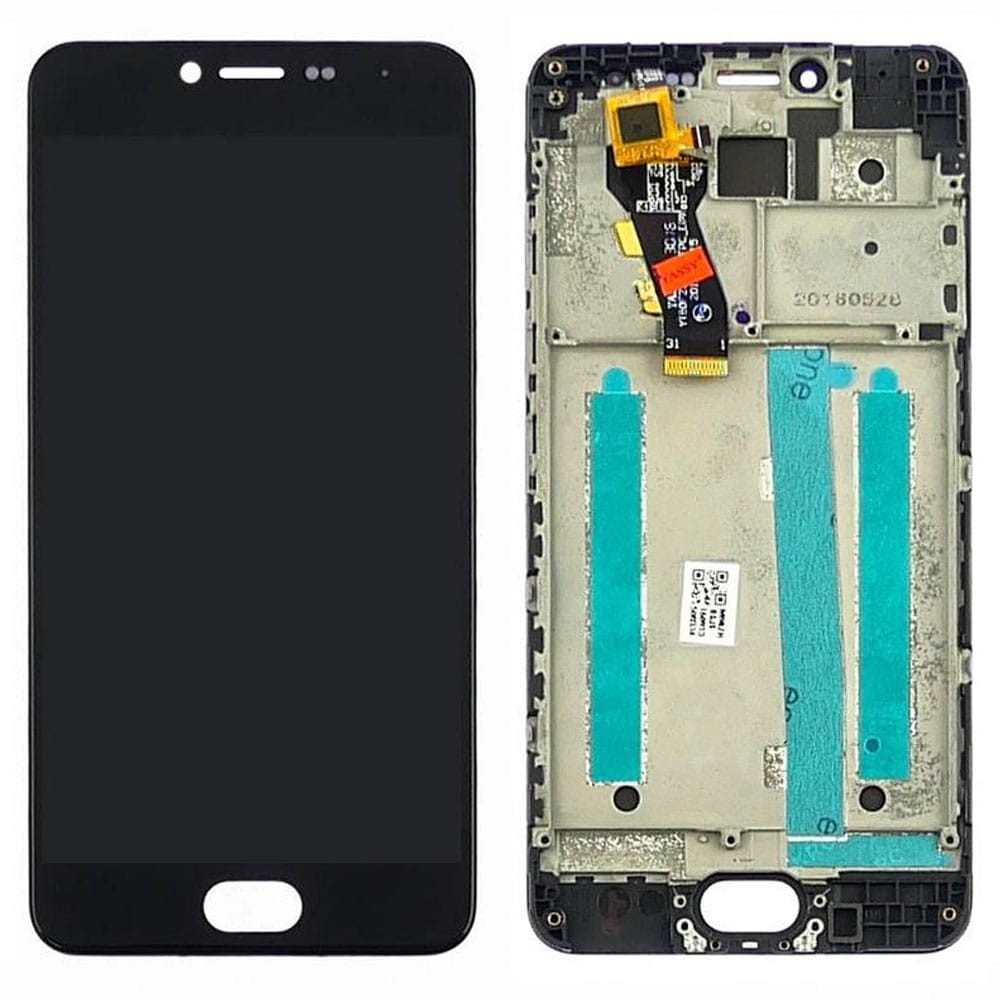 Дисплей для Meizu M3s с тачскрином и рамкой в сборе, цвет черный, Rev.Universal фото 1