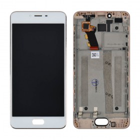 Дисплей Meizu M3s с тачскрином в сборе, универсальная, оригинал,  цвет золотой, с рамкой