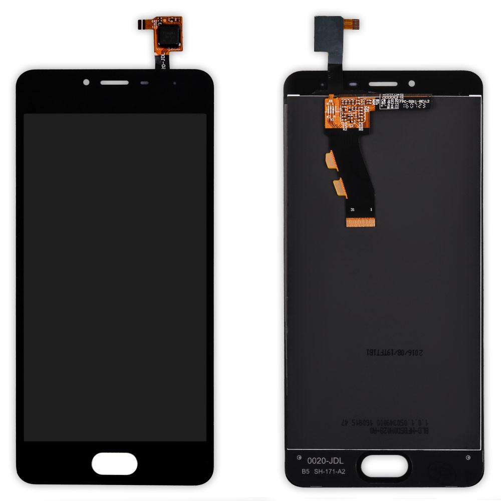 Дисплей Meizu M3s з тачскрином у зборі, колір чорний, Orig PRC фото 1