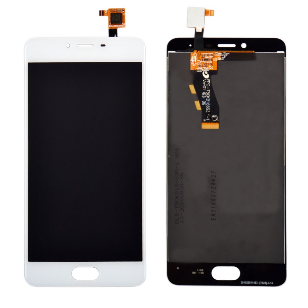 Дисплей Meizu M3s з тачскрином, колір білий, (REV. T50KB), оригінал фото 1