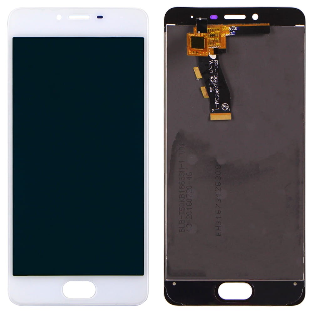 Дисплей для Meizu M3s с тачскрином в сборе (T50KB), цвет белый, Orig PRC фото 1