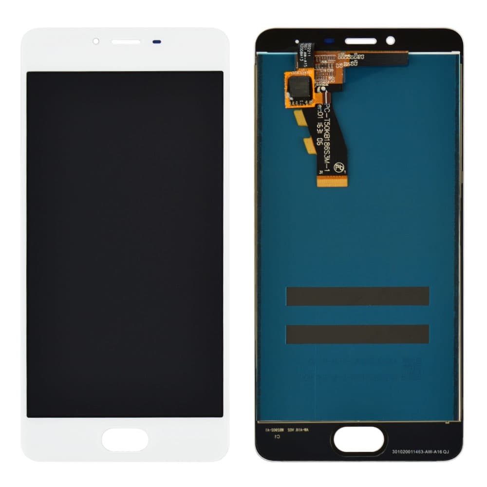 Дисплей Meizu M3s с тачскрином в сборе, цвет белый, оригинал фото 1