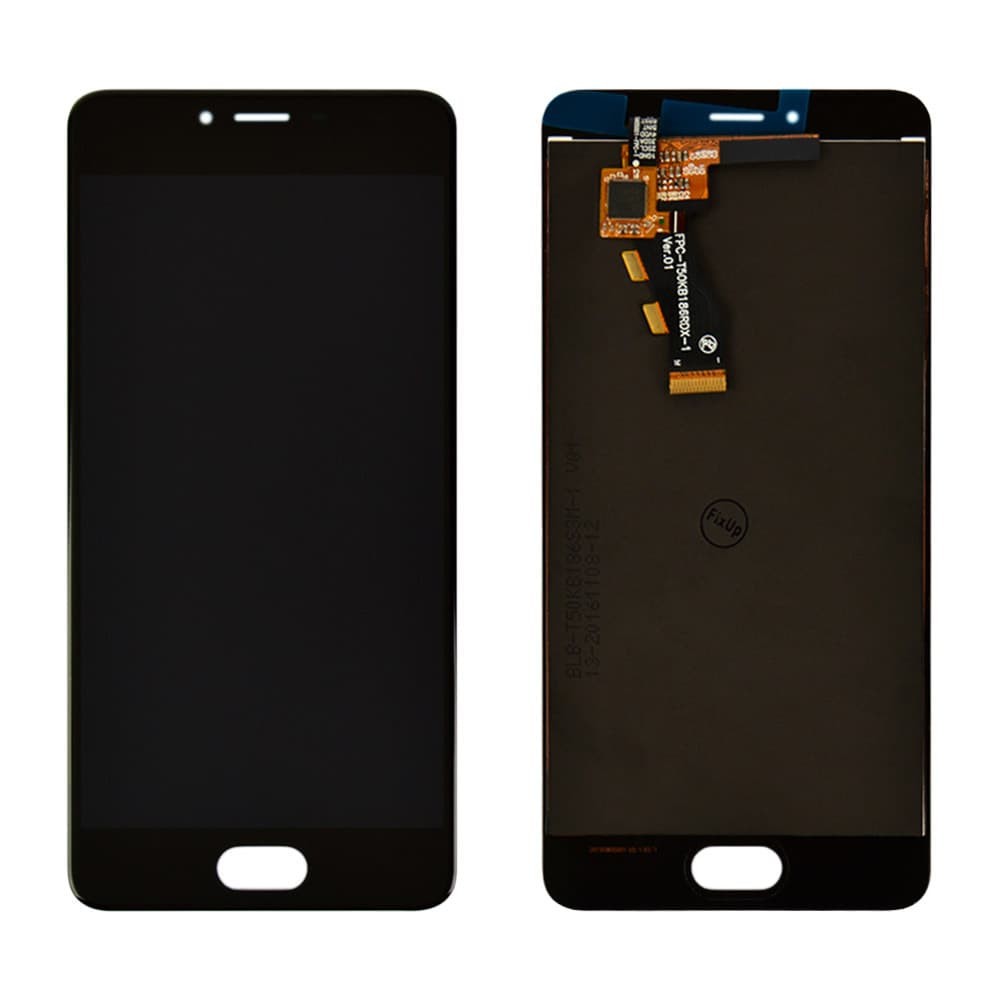 Дисплей для Meizu M3s с тачскрином (T50KB), черный, оригинал фото 1