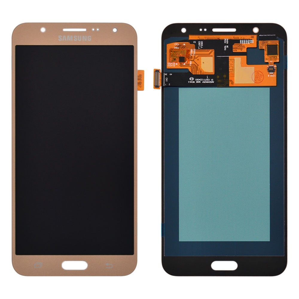 LCD Samsung J700H/J700F/J700M/DS Galaxy J7 (2015) 5 Дисплей для Samsung J700H, J700F, J700M/DS Galaxy J7 (2015) з тачскрином у зборі, колір золотий, OLED, уцінка фото 1
