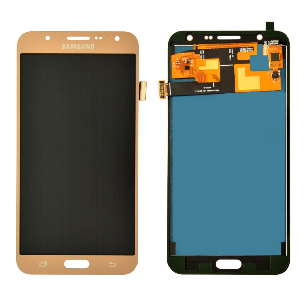 Дисплей для Samsung J700H, J700F, J700M/DS Galaxy J7 (2015) з тачскрином у зборі, колір золотий, IPS (TFT), уцінка фото 1